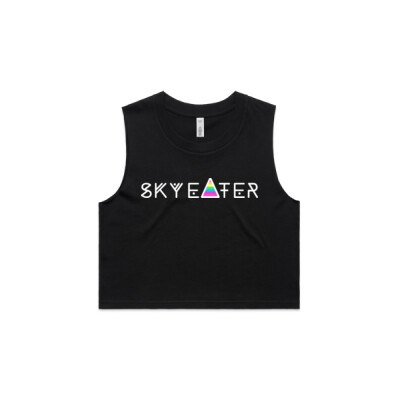 SkyEater Crop Tank // White 2 Thumbnail