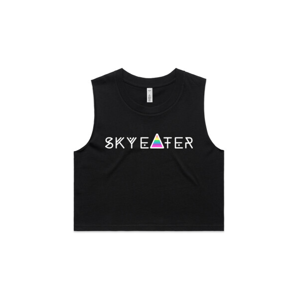 SkyEater Crop Tank // White 2 Thumbnail